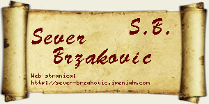 Sever Brzaković vizit kartica